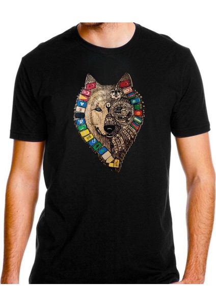 Alfa Kurt Türk Dünyası Baskılı Tişört