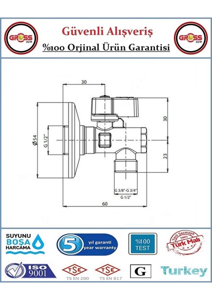 Filtreli Ara Musluk - Klozet Taharet Musluğu - Orjinal Ürün - 5 Yıl Garanti modelleri