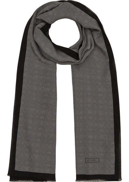 Gümüş Ipekevi Monogram Şal 4356