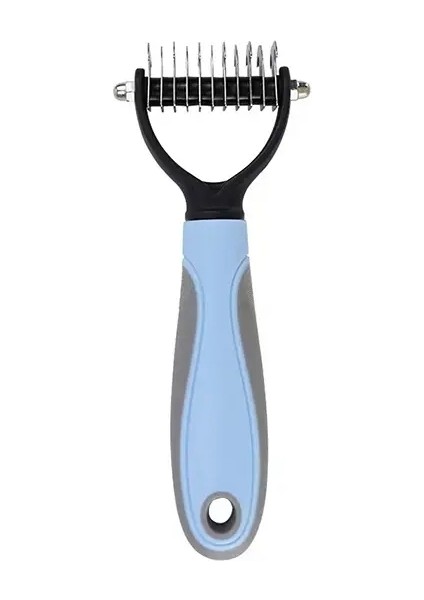 Profesyonel Evcil Hayvan Deshedding Fırça Köpek Saç Sökücü Evcil Hayvan Saç Kesici Köpek Yavrusu Kedi Tarak Fırçalar Köpekler Tımar Dökme Malzemeleri Renk: S-Mavi (Yurt Dışından)