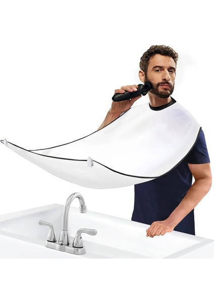 1 Adet Erkek Sakal Tıraş Önlük Kırpma Önlüğü Yaratıcı Duvar Aynası Emme Saç Kesimi Sargısı Pelerin Ev Salonu Bıyık Tımarlama Aksesuaryolor: Siyah (Yurt Dışından)