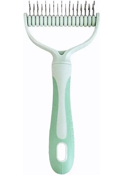 Köpek Tarağı Paslanmaz Çelik Köpek Fırçası Kedi Saç Düğümü Açılış Evcil Hayvan Saçları Açma Evcil Hayvan Tımar Bıçak Köpekleri Fırça: Yeşil S (Yurt Dışından)