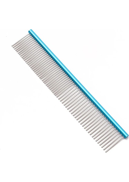 Köpek Alüminyum Damat Evcil Hayvanlar Için Köpek Tımarlama Tarak Damat Tarak Tarak Saç Fırçası Kedi Köpek Tımarlama Köpek Saç Bakımı Rengi: Mavi (Yurt Dışından)