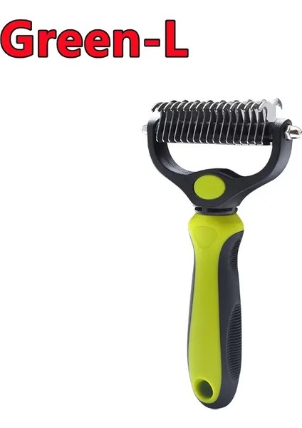 En Yeni Evcil Hayvan Deshedding Fırça Köpek Saç Sökücü Evcil Hayvan Kürk Kesici Köpek Kedi Tarak Fırçalar Köpekler Tımarlama Dökülme Malzemeleri Araç Rolor: Green-L (Yurt Dışından)