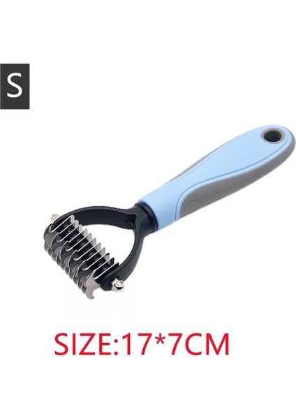 Yeni Profesyonel Pet Kedi Epiloval Crow Fırça Köpek Tımarlama Araçları Köpek Kilitli Saç Döşeme Düzenleyicisi Pet Kürk Kırpma Combscolor: Blue-S (Yurt Dışından)