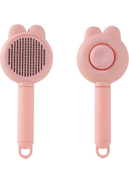 Yeni 2025 Cat Cark Saç Masajı Rengi Için Tek Tıklamalı Derin Temizlik Paslanmaz Çelik Evcil Hayvan Bakım Aracı: Pembe (Yurt Dışından)