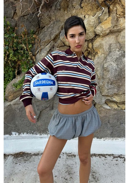 Rahat Uzun Kollu Polo Gömlek - %100 Pamuk, Kontrast Şeritli ve Doğru Bedende modelleri