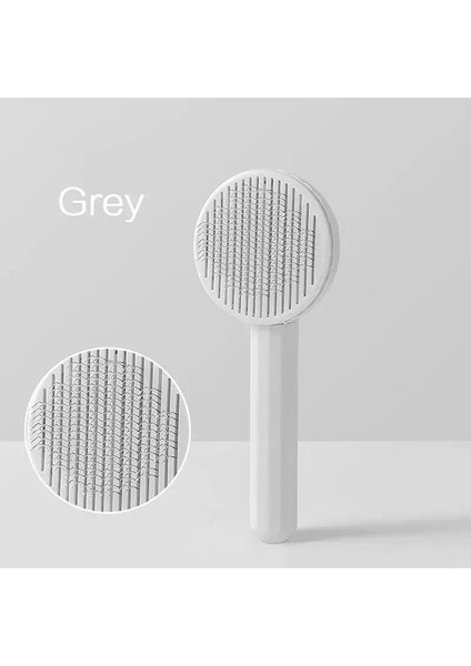 Pet Tımar Tarak Kedileri ve Köpekler Için Kendi Kendini Temizleme Iğnesi Tarağı Epilasyon Masaj Aracı Renk: Gri (Yurt Dışından)