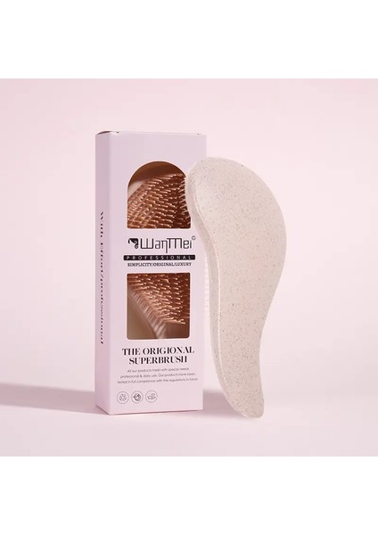 1pcs Sihirli Düzenleme Saç Fırını Yumuşak Buğday Saman Saç Derisi Masaj Tarak, Kutu Antistatik Tımar Salon Saç Stil Fırçası Renk: 1 Pcs Pembe (Kutu) (Yurt Dışından)