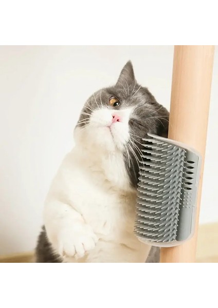 Pet Tarak Çıkarılabilir Kedi Köşe Çizik Sürtünme Fırçası Pet Eptepover Masaj Tarak Evcil Hayvan Tımarlama Sarf Malzemeleri: Sarı/boyut: L (Yurt Dışından)