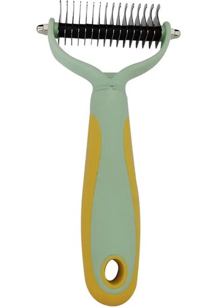 Pet Cat Eptepoval Com Fırça Köpek Tımarlama Araçları Yavru Köpek Saç Dökülme Düzeltme Pet Kürk Kırpma Dematting Deshedd Taraklar Renk: Açık Yeşil Büyük (Yurt Dışından)