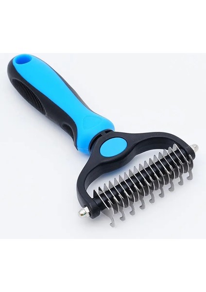 Evcil Hayvan Tımarhanesi Için Büyük Köpek Tarağı Kalın Katlar Için Çift Taraflı Dişleri Tımar (Yurt Dışından)