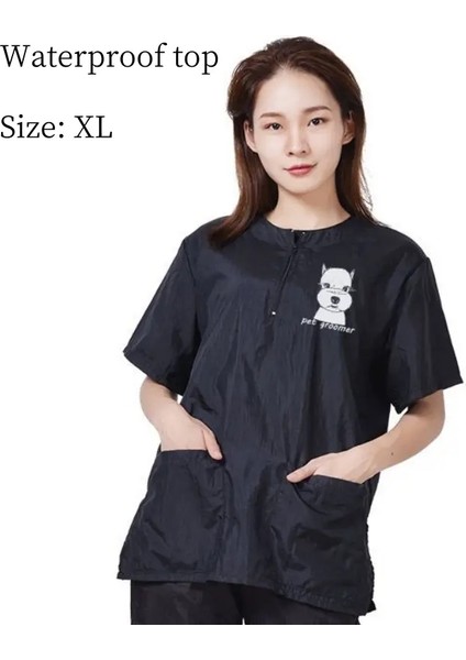 Evcil Hayvan Bakım Giysileri Su Geçirmez Iş Kıyleri Evcil Hayvan Mağazaları Için Kısa Kollu Üstler Anti Saç ve Anti-Statik Evcil Hayvan Damat Smock Y0519COLOR: Schnauzer-Xl (Yurt Dışından)