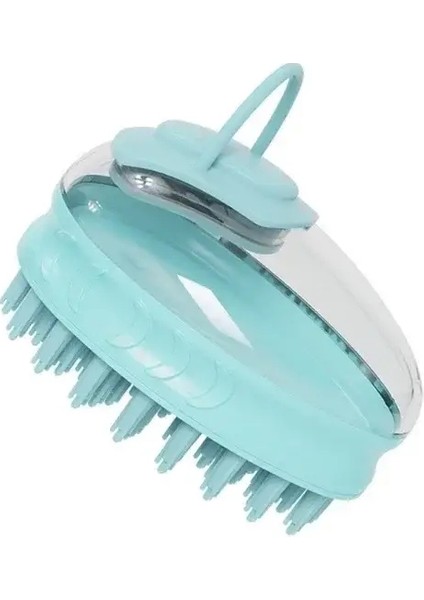 Köpek Yı Masaj Silikon Banyo Evcil Hayvan Şampuan Fırçası Köpek Banyo Fırçası Sabun Dağıtıcı ile Köpek Tımar Fırçası: Mavi (Yurt Dışından)