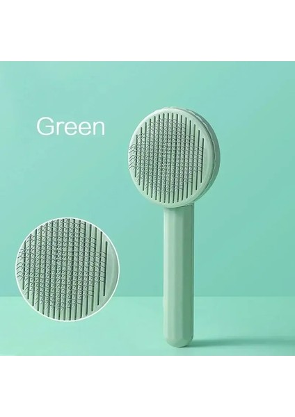 Pet Tımarlama Kedileri ve Köpekler Için Kendi Kendini Temizleme Iğnesi Tarak Emici Kilitli Masaj Araç Çarşamba: Bej (Yurt Dışından)