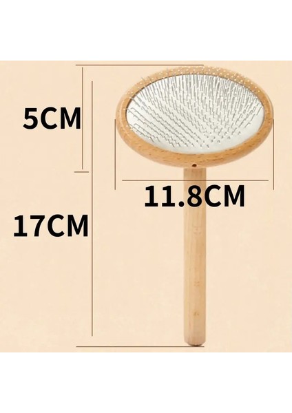 Köpek Fırçası Ahşap Köpek Pet Tımarlama Masaj Kedi Fırçası Masif Ahşap Köpekler Saç Çıkartma Kediler Için Cilt Tepeleri Koruyun Araç Rolor: Ahşap (Yurt Dışından)