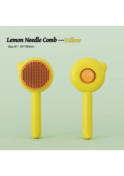 Kedi Tarağı Kürk Çıkarma Güzellik Fırçası Uzun Saç Kendi Kendini Temizleme Fırça Köpekleri Pet Kedi Aksesuarları Yüzen Kürk Tımar Aracı: Conch Tarak Turuncu (Yurt Dışından)