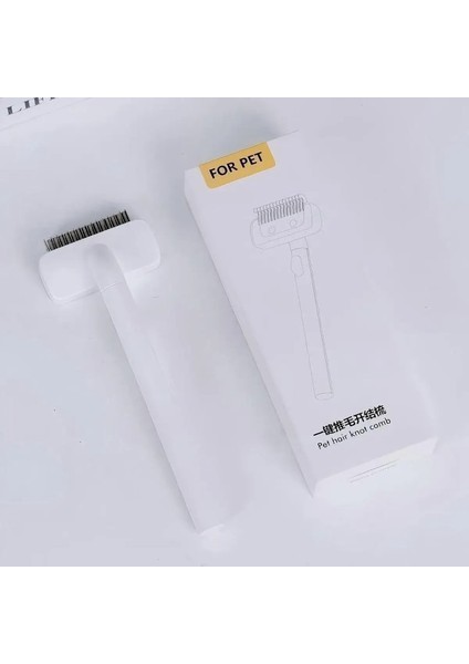 Yuvarlak Bıçak Kafalı Paslanmaz Çelik Evcil Hayvan Tarağı - Skincolor'da Hafif Saçları Inceltmek Için Köpek Tımar Aracı: (Yurt Dışından)