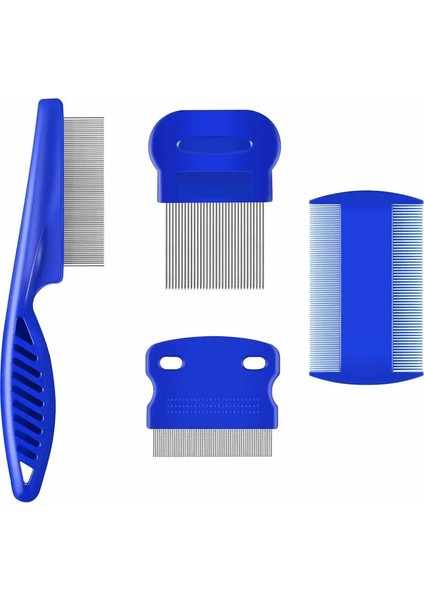 Flea Tarak 4pcs Yüksek Mukavemetli Dişler Dalı Evcil Hayvan Yırtıltısı Kaldırma Tarayıcı Tarak ， Evcil Köpek Kedi Tımar Tarak Seti Etkili Şamandıra Saç Renk: 1 Set (Yurt Dışından)