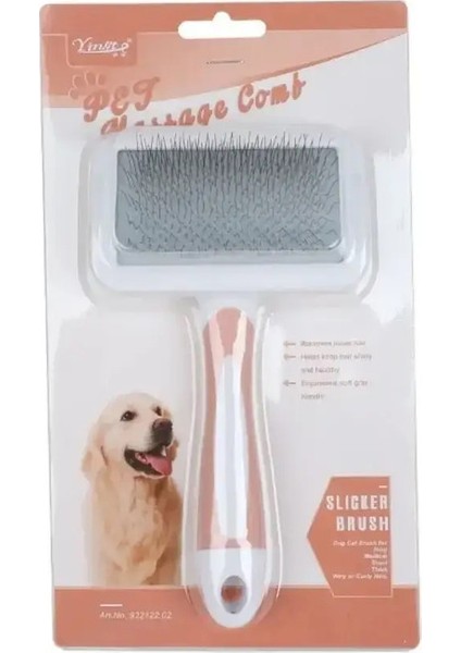 Pet Saç Fogding Tomberi Köpek Kedi Fırçası Bakım Uzun Saç Iç Mekan Saç Çıkartma Temizleme Güzellik Slicker Pet Sarf Malzemeleri: Yeşil (Yurt Dışından)