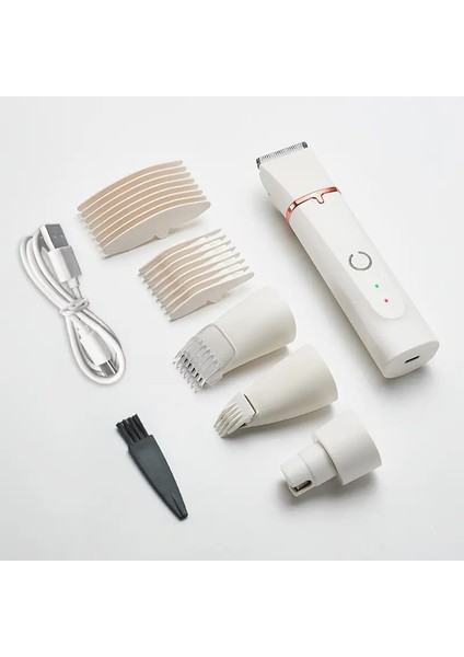 4 Bıçakla 1 Pet Electric Saç Döşeme Makinesi Tımar Clipper Tail Grinder Profesyonel Şarj Saç Kesimi Köpekler Için Düşük Noisekolor: Beyaz (Yurt Dışından)