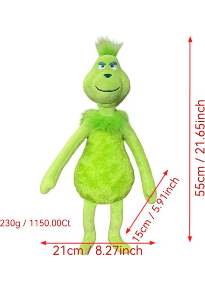Noel Canavarı Grinch Peluş Oyuncaklar Yeşil Canavar Grinch Çocuk Çizgi Film Bebekleri Bebekler (Yurt Dışından)