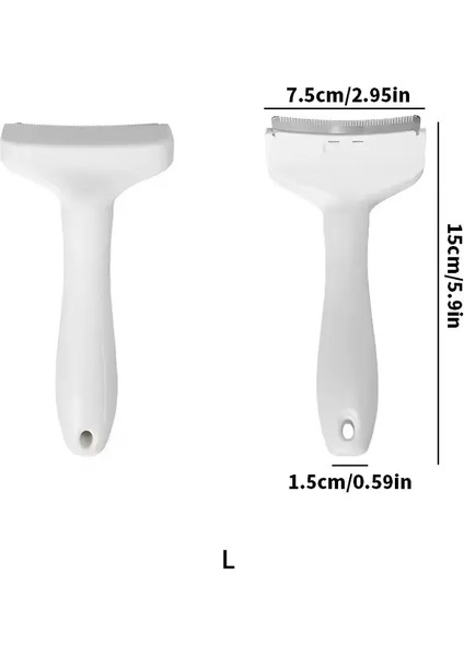 Uzun Kısa Saçlı Pet Bakımı Maddeleri Için Ergonomik Tutlu Karışıklık Anti Tımarlama Aracı ile Slicker Fırça Paslanmaz Çelik Tarak: L (Yurt Dışından)
