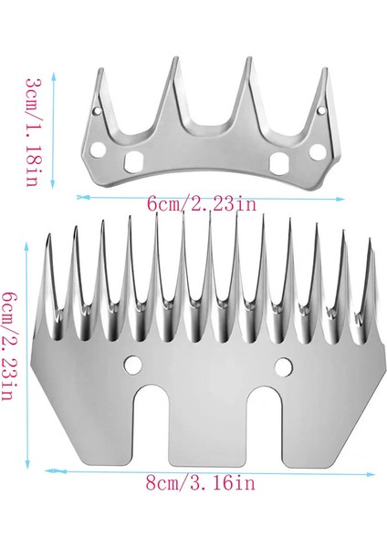 Tüm Boyutlar Bakım Için Koyun Bıçağı Clipper Toptanes Renk: 4-13 (Yurt Dışından)