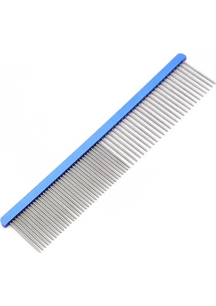 Köpek Paslanmaz Çelik Köpek Fırçası Evcil Hayvan Bakımı Masaj Köpekler Tombul Çift Diş Köpekler Tarak Kedi Saç Çıkartma Evcil Hayvan Ürünleri: Pembe (Yurt Dışından)