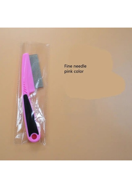 Pet Hayvan Bakım Tarak Kedi Köpek Pet Pet Paslanmaz Çelik Konfor Pire Saç Tavak Köpek Tımarlama Renk: Pembe/boyut: M (Yurt Dışından)