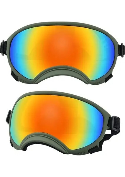 Atuban Köpek Gözlük Anti Uv Güçlü Etki Direnci Ayarlanabilir Elastik Yavru Büyük Boyu Köpek Goggles Nefes Alabilir Pet Güneş Gözlüğü Renk: Yeşil ve Renk/boyut: S (Yurt Dışından)