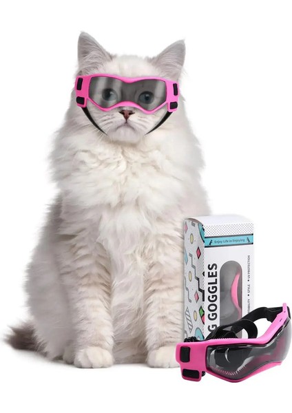 Atuban Kedi Güneş Gözlüğü Küçük Köpek Gözlükleri, Rahat Yumuşak Yumuşak Giyim Ayarlanabilir Küçük Evcil Hayvan Uv Koruma Güneş Gözlüğü Kedi Kittycolor: Pembe (Yurt Dışından)
