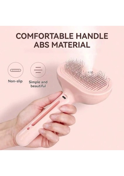 Kedi Buhar Fırçası, Püskürtme Kedi Fırçası, Pet Sprey Fildişi Bağlantı ve Tımar Için Tavuk, Kediler Için Su Fırçası Köpekler Küçük Hayvanlar: Pembe (Yurt Dışından)