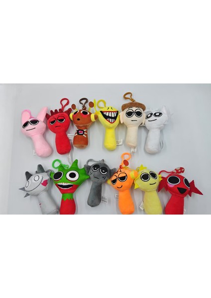 Ritim Kutusu Sprunki Peluş Bebek Incredibox Oyun Çevre Peluş Oyuncak Kolye Ucu (Yurt Dışından)