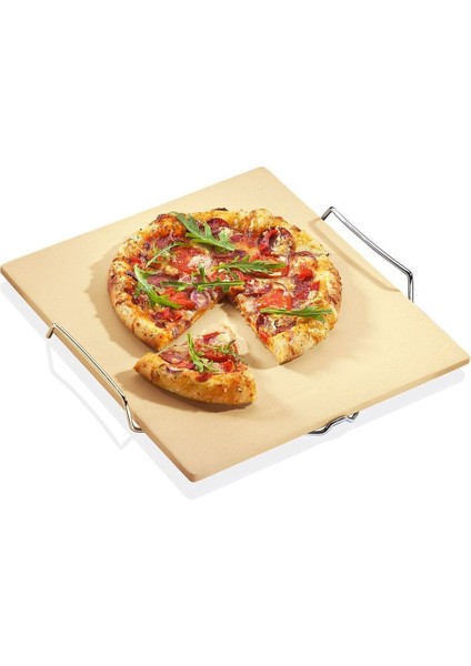 Pizza Taşı Bbq 38X35,5X3,5CM, Fırında Taş Fırın Lezzeti