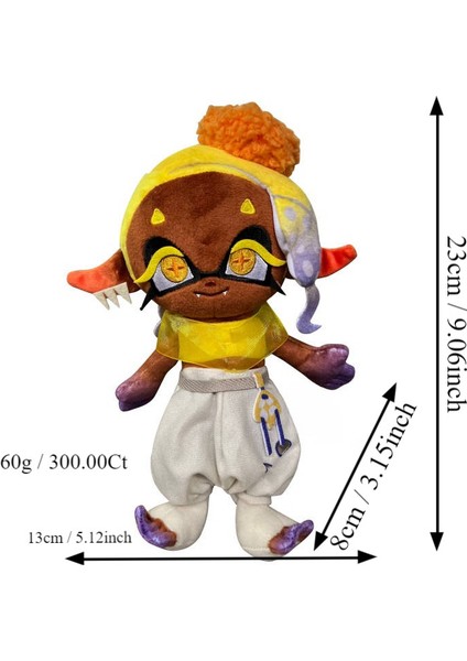 Yeni Jetfighter 3 Splstoon3 Splstoon3 Splatoon Balık Plazma Çetesi Sasha Hayalet Fu Peluş Oyuncaklar (Yurt Dışından)