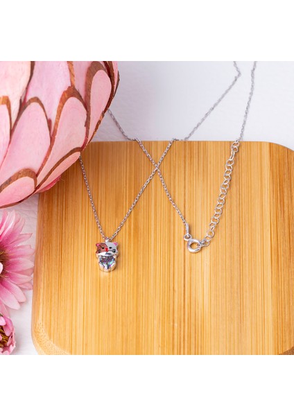 Kedi Mistik Topaz Taşlı 925 Ayar Gümüş Kadın Kolye indirimleri