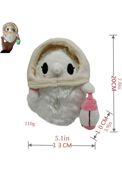 Veba Doktoru Hemşire Peluş Oyuncak Veba Kuzgunu Cadılar Bayramı Karanlıkta Parlayan Bebek Işık Emici Bez Bebekler (Yurt Dışından)