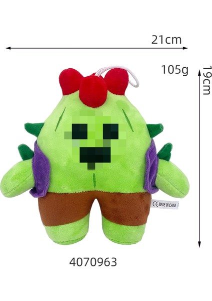 Yeni Wild Wild Bunch Peluş Oyuncaklar Spike Doll Oyuncak Bebek Peluş Kahraman Oyuncaklar (Yurt Dışından)