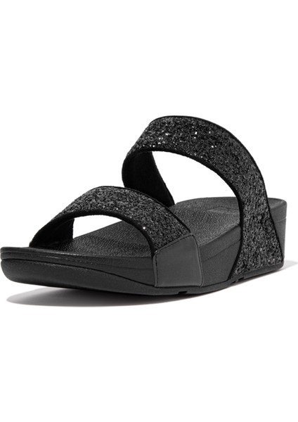 Kadın Terlik ET3-339 Fitflop Lulu Glitter Slides Black Glitter fiyatları