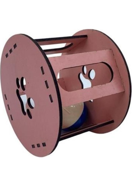 Renkli Ahşap Kafesli Toplu Kedi Oyuncağı, Sesli ve Desenli, Bej fırsatları