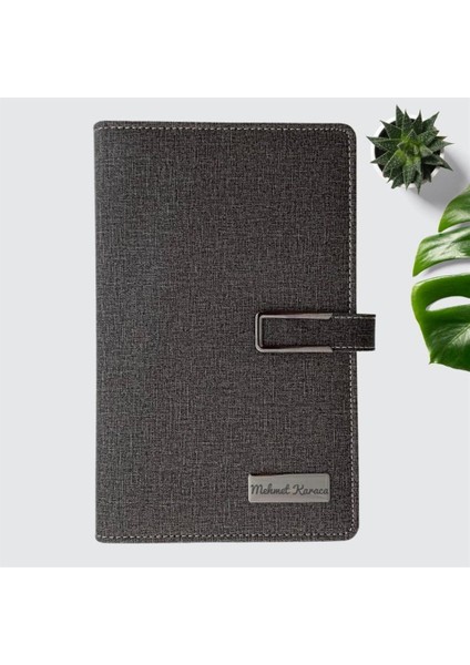 Kişiye Özel Lüx Organizerli Defter ve Divit Kalem Kutulu Set - Renk Seçenekli