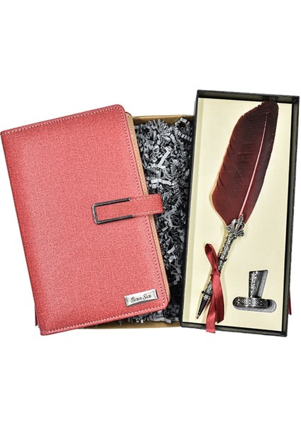 Kişiye Özel Lüx Organizerli Defter ve Divit Kalem Kutulu Set - Renk Seçenekli