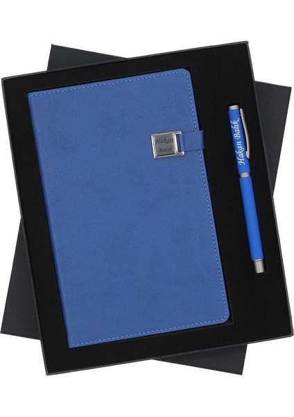 Kişiye Özel Exlucive Özel Kutuda Defter ve Roller Kalem Seti
