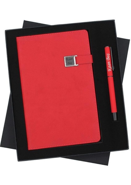 Kişiye Özel Exlucive Özel Kutuda Defter ve Roller Kalem Seti