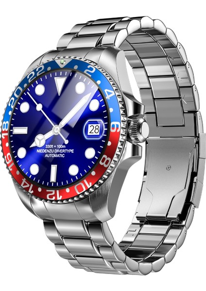 V0525 316L Paslanmaz Çelik, Döner Bezel, Bt Call, Spor Sağlık, IP68 Profesyonel Akıllı Saat