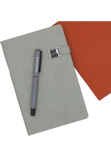 Kişiye Özel Exlucive Özel Kutuda Defter ve Roller Kalem Seti