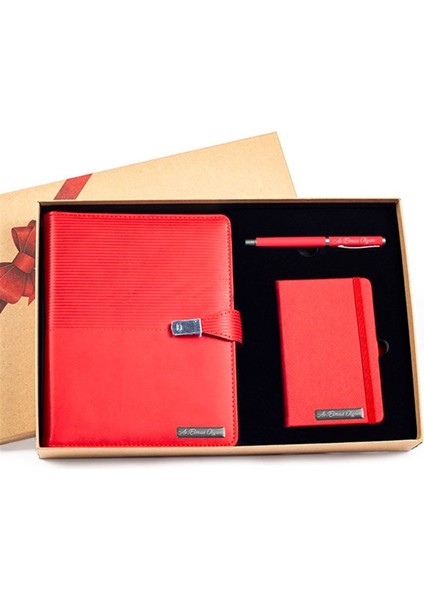 Kişiye Özel Kutulu Tarihsiz ajanda, kalem ve Not Defter Seti fiyatları