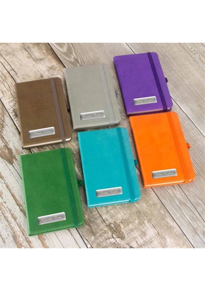 Kişiye Özel Lastikli Mini Cep Defteri ve Kalem Seti fiyatları