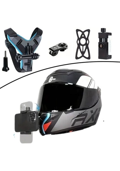 Motorsiklet Kask Önü Takılan Telefon Tutucu Aksiyon Kamerası Takılabilen Aparat indirimleri